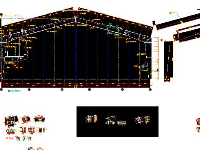 File cad (Dwg) Khung Nhà Xưởng Công nghiệp 21.7m